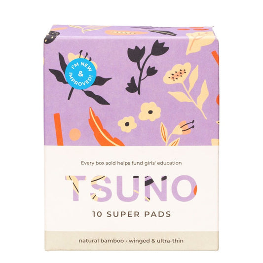 Tsuno Natural Bamboo Pads Super Winged & Ultra Thin 10pk