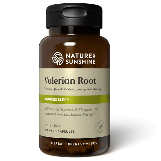 Nature's Sunshine Valerian Root 440mg 100 Capsules