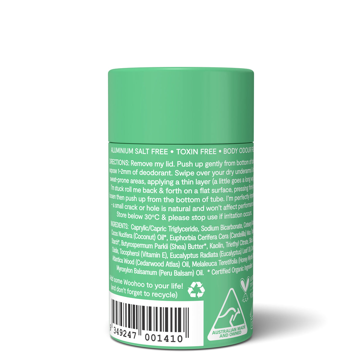 Woohoo Body Deodorant & Anti-Chafe Stick - 60 g Wild – additional product image