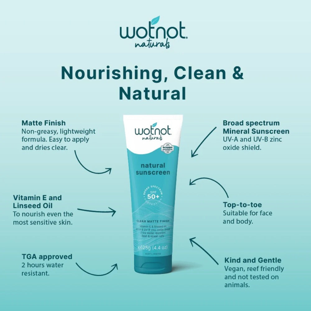 Wotnot Natural Zinc Sunscreen SPF 50 125g – additional image 5