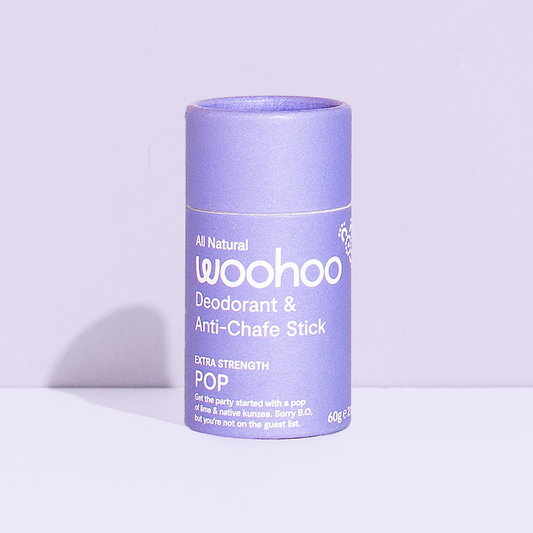 Woohoo Body Natural Deodorant Stick Pop Extra Strength 60g