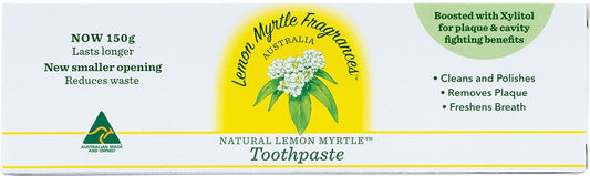 Lemon Myrtle Fragrances Toothpaste Fluoride Free 150g