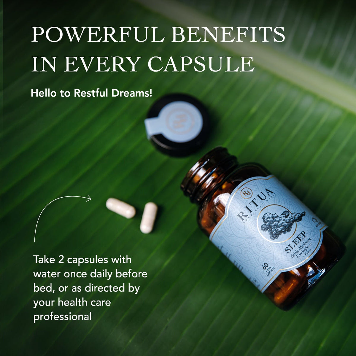 Ritua SLEEP Reishi Mushroom Passionflower Kava 60 Caps – additional image 4
