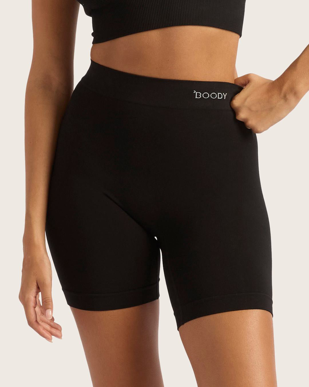 Boody Seamfree Undershorts 6" – Black