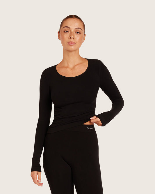 Boody Women's Long Sleeve Top – Black