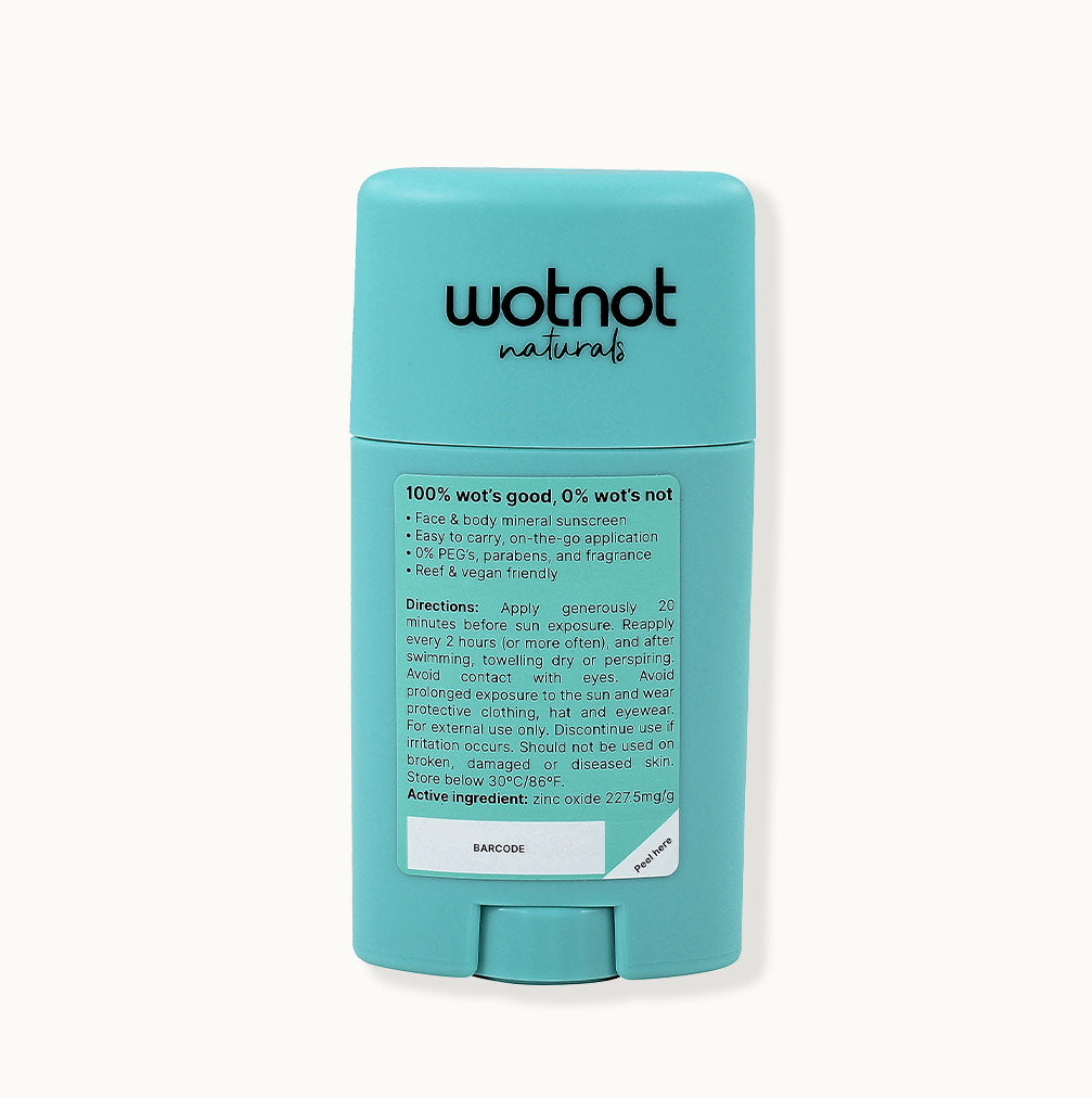 Wotnot Natural Zinc Sunscreen Stick SPF 50 45g – additional image 12