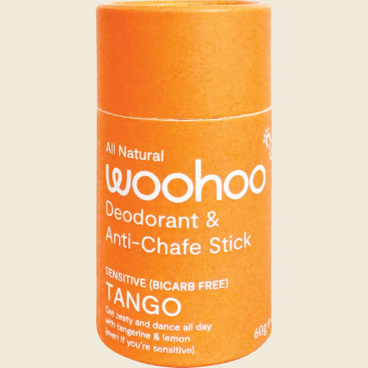 Woohoo Body Natural Deodorant Stick Tango Sensitive Bicarb Free 60g